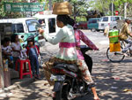 bali people on motor