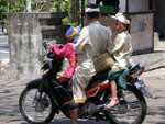 bali people on motor