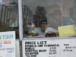 ticket counter at the harbour