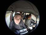 im Auto, Fisheye